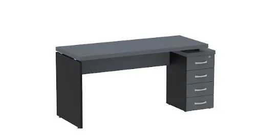 Mesa Pé Gaveteiro 4 Gavetas - Imagem 4