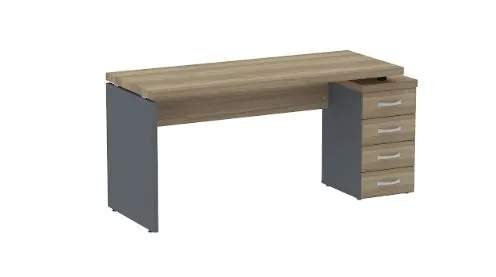 Mesa Pé Gaveteiro 4 Gavetas - Imagem 5