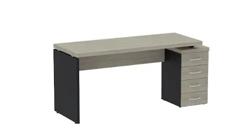 Mesa Pé Gaveteiro 4 Gavetas - Imagem 8